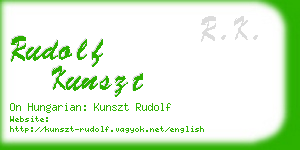 rudolf kunszt business card